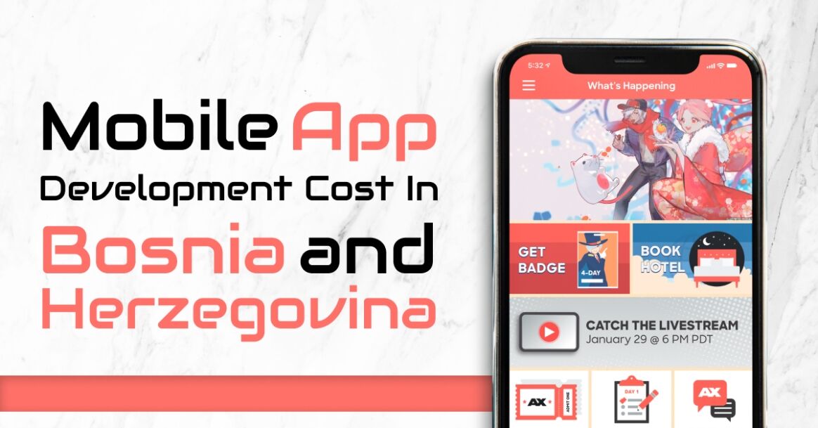 Mobile App Development Cost In Bosnia and Herzegovina