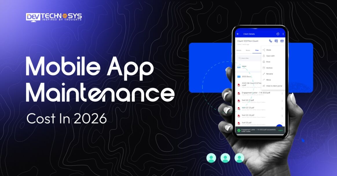 Mobile App Maintenance Cost in 2026