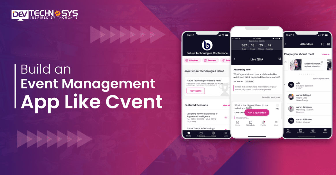 How To Build An Event Management App Like Cvent?