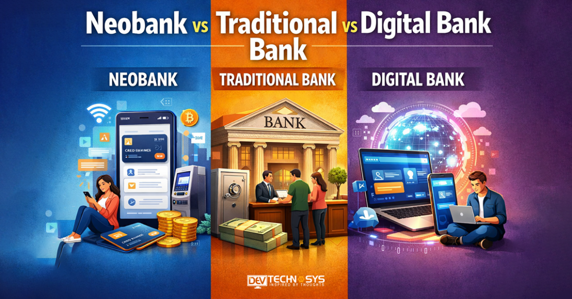 Neobank vs Traditional Bank vs Digital Bank: A Complete Guide